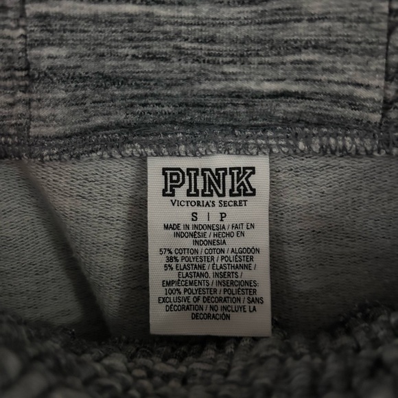 PINK Victoria's Secret Gray and White Hoodie Set - Picture 10 of 16